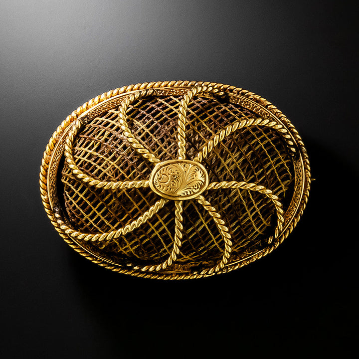 Victorian Hair Brooch