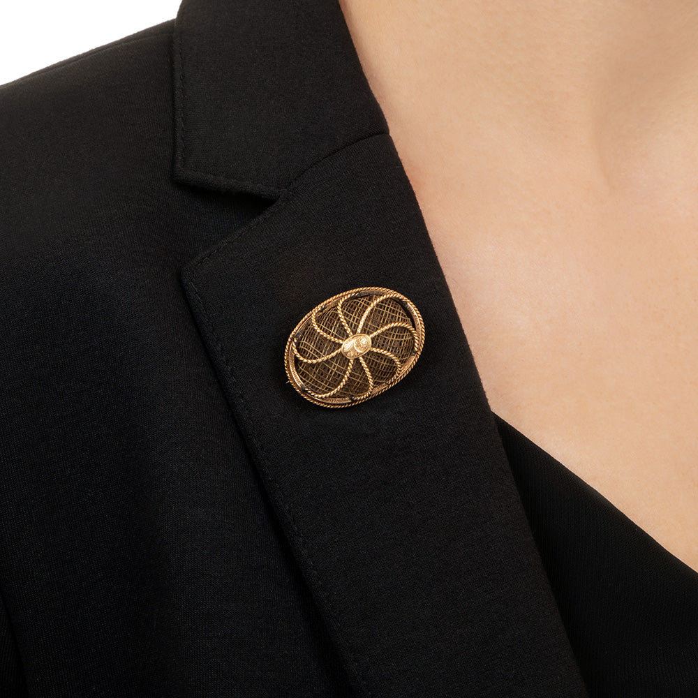 Victorian Hair Brooch - 4