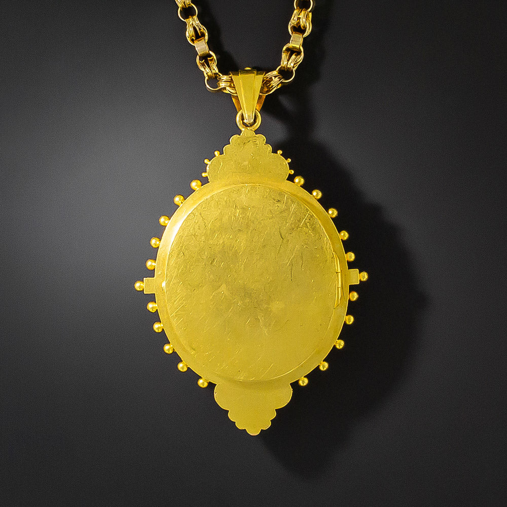Victorian Hardstone Cameo Locket - 3