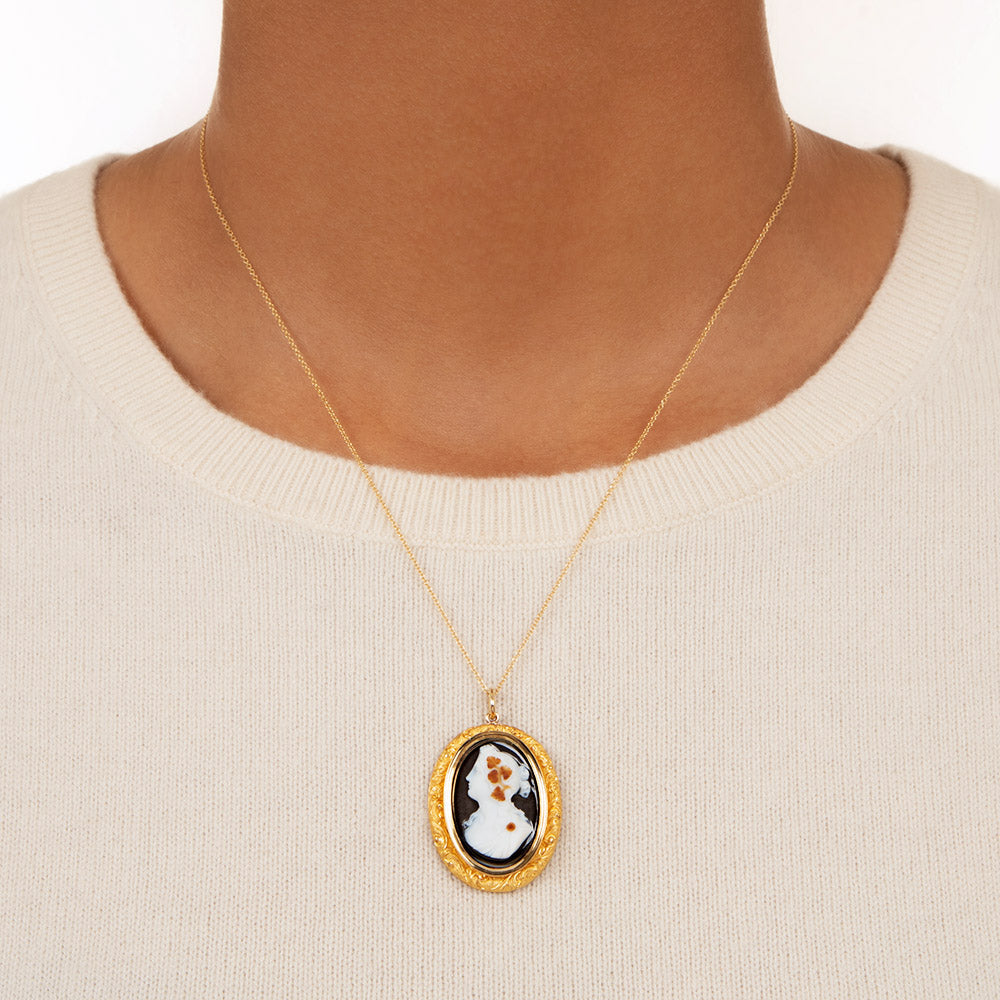 Victorian Hardstone Cameo Necklace - 3