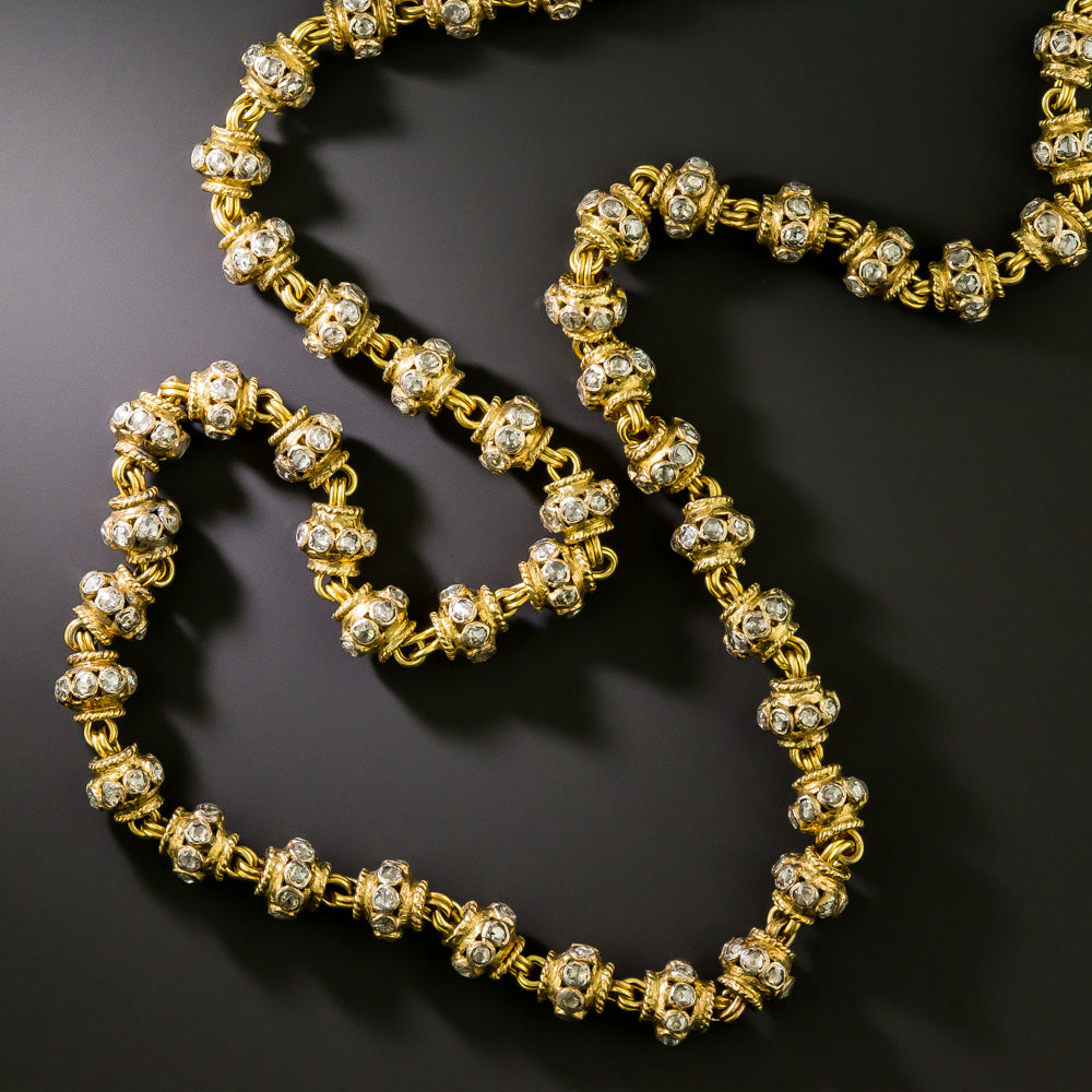 Victorian Heavy 18K Diamond Accented Chain - 2