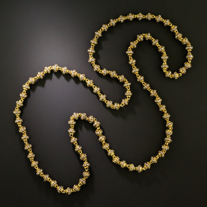 Victorian Heavy 18K Diamond Accented Chain