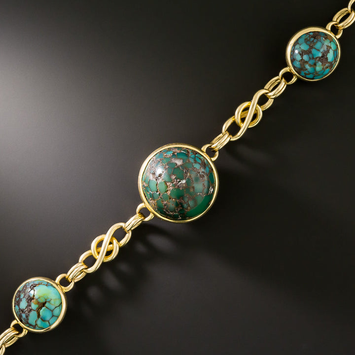 Victorian Matrix Turquoise Bracelet