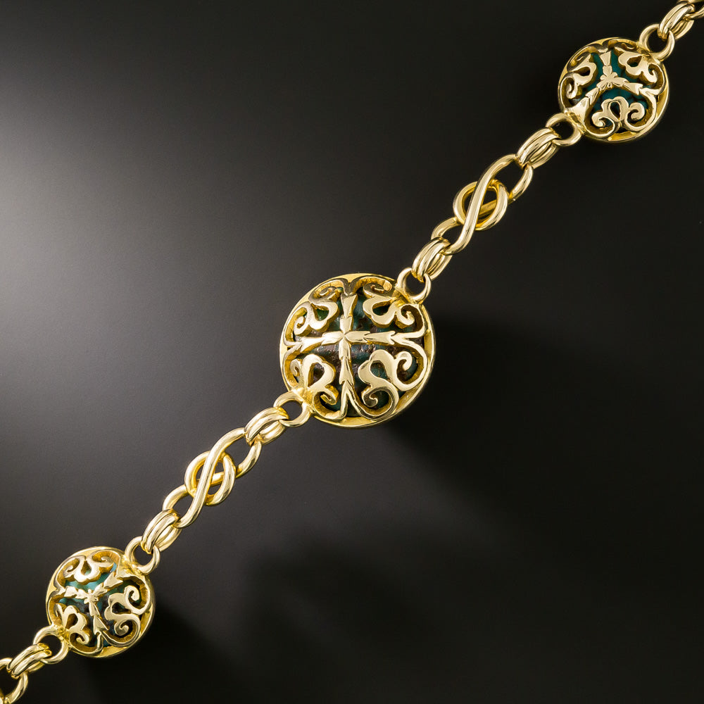 Victorian Matrix Turquoise Bracelet - 3