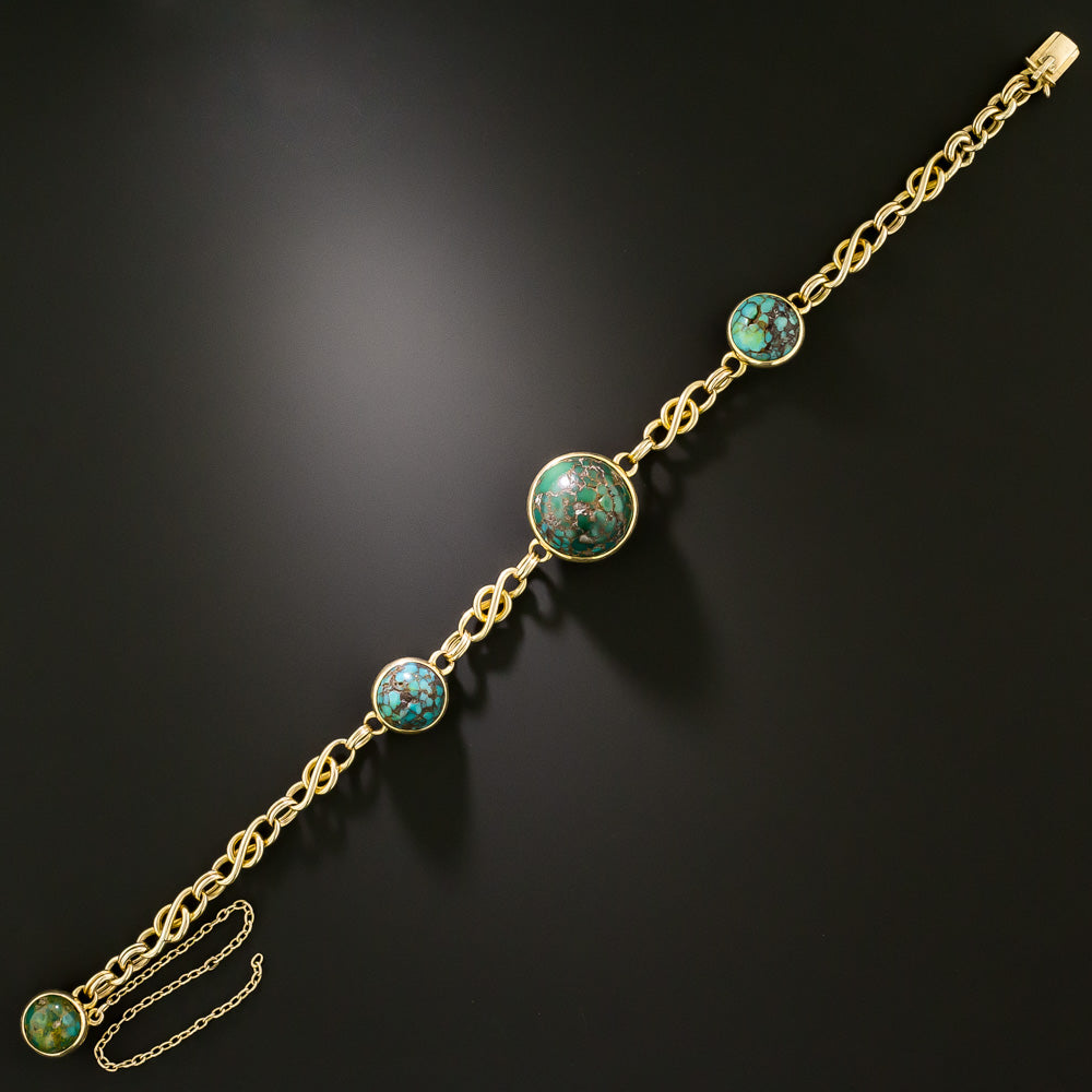 Victorian Matrix Turquoise Bracelet - 4