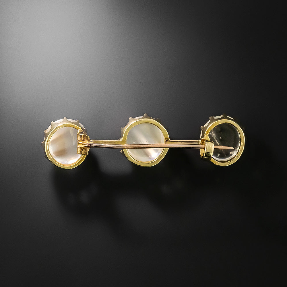 Victorian Moonstone Brooch - 3