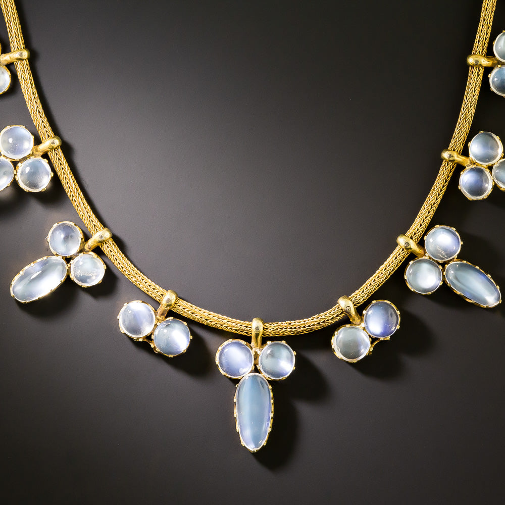 Victorian Moonstone Choker - 2