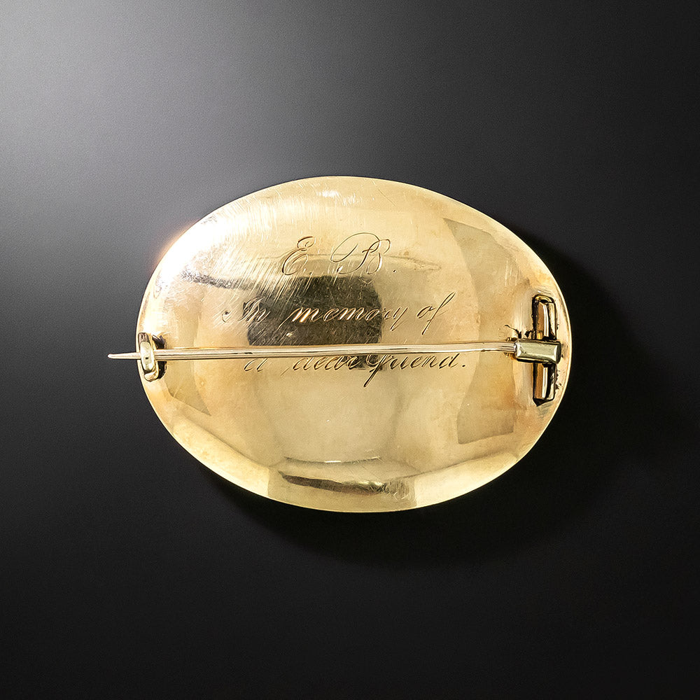Victorian Mourning Brooch - 5