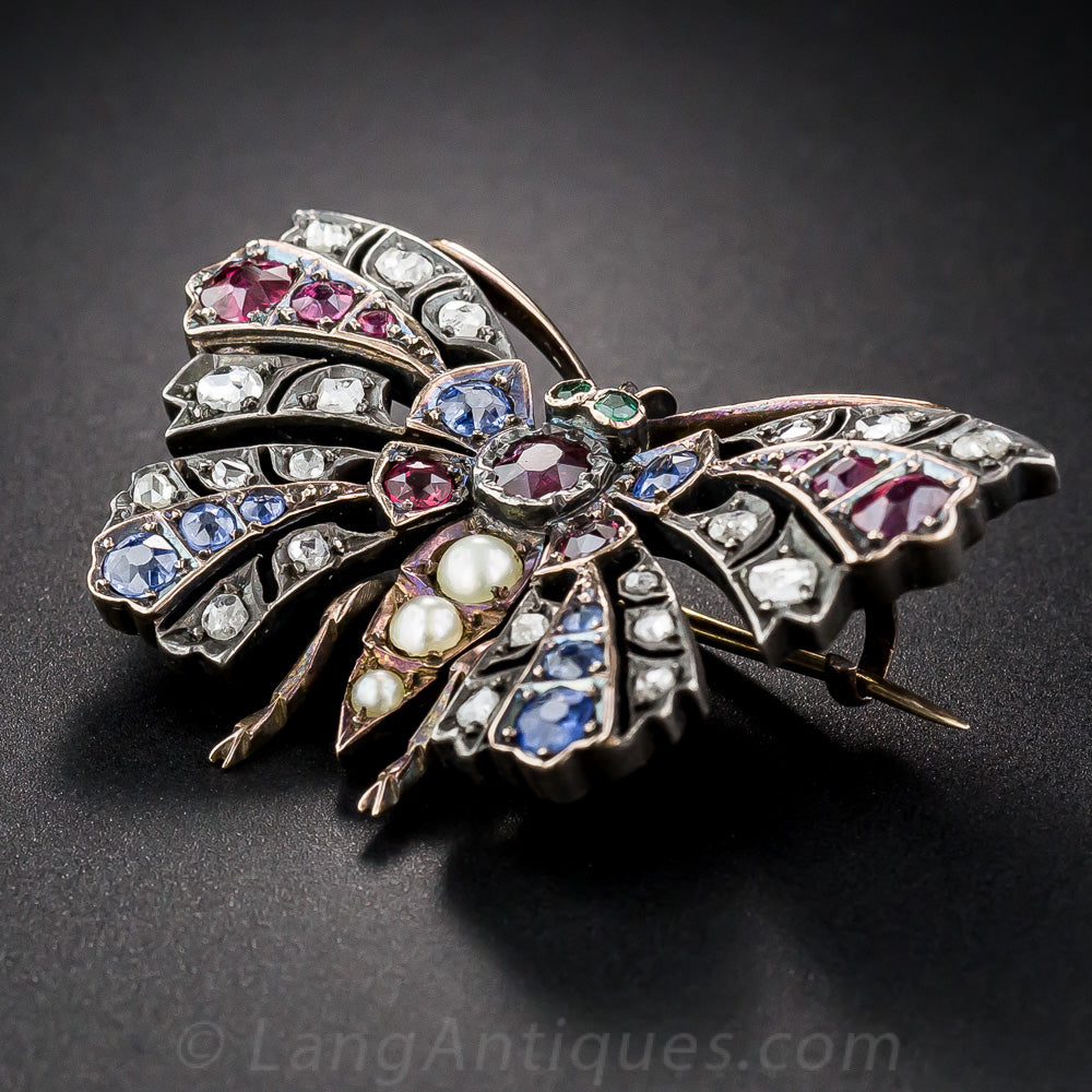 Victorian Butterfly Brooch - 5