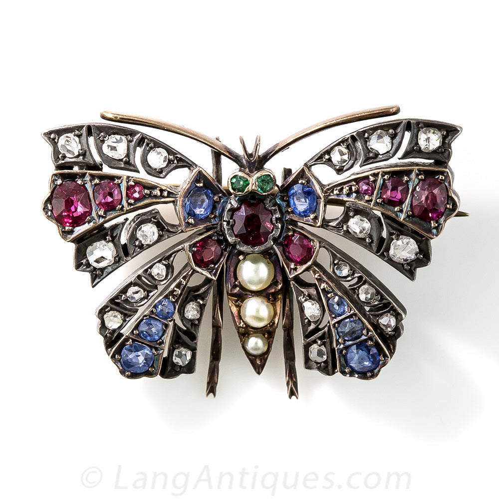 Victorian Butterfly Brooch - 2