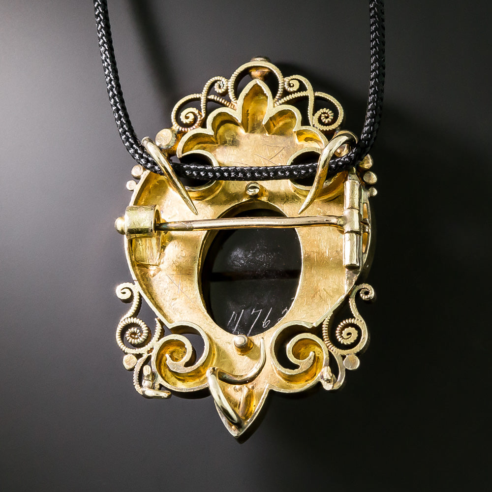Victorian Ornate Cameo Pendant/Brooch - 2