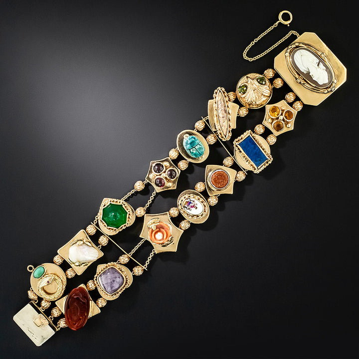 Victorian Retrospective Double Slide Bracelet