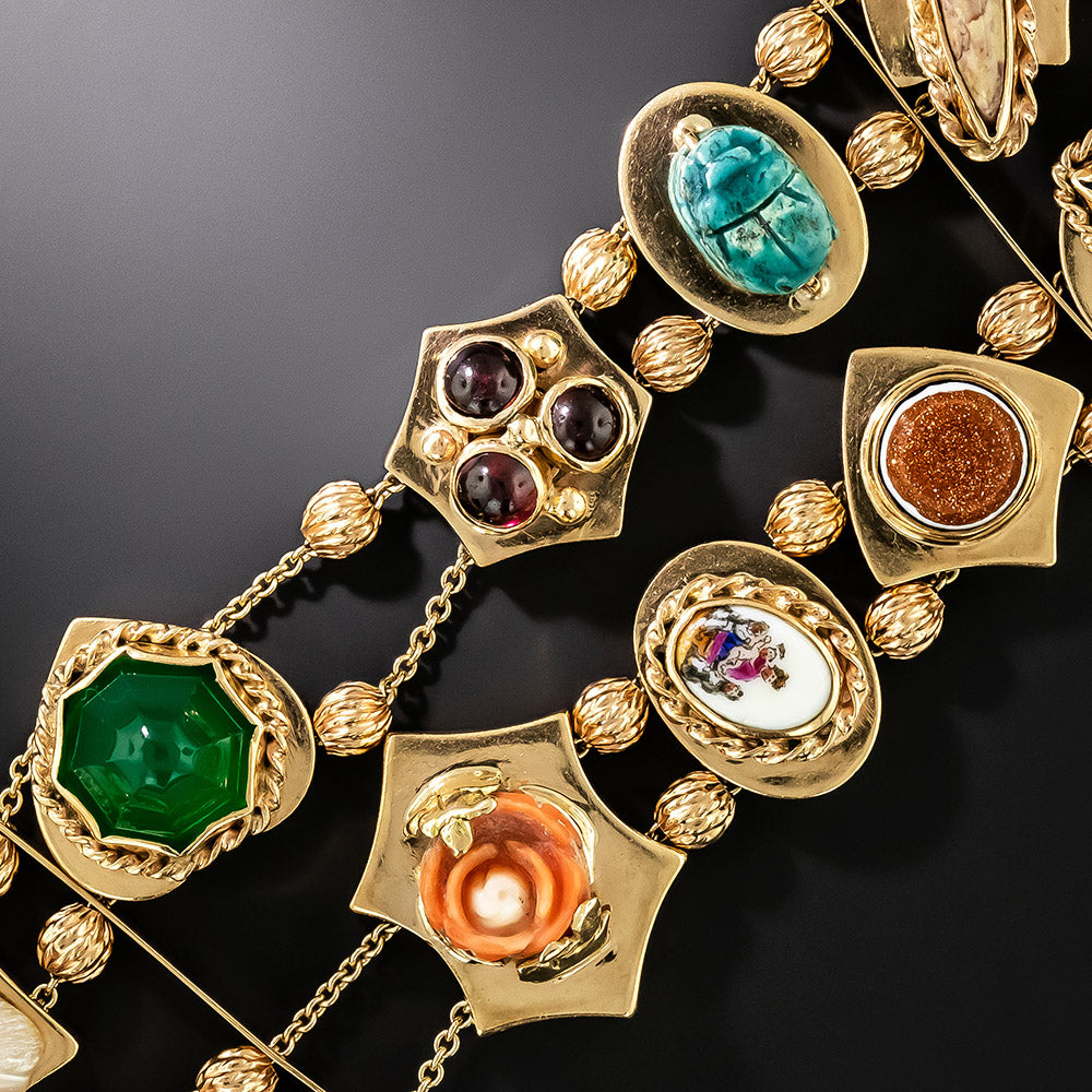 Victorian Retrospective Double Slide Bracelet - 3