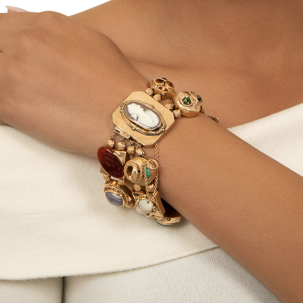 Victorian Retrospective Double Slide Bracelet - 4