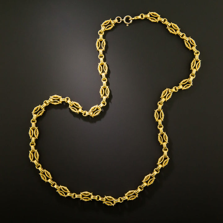 Victorian-Style 18K Handcrafted Chain