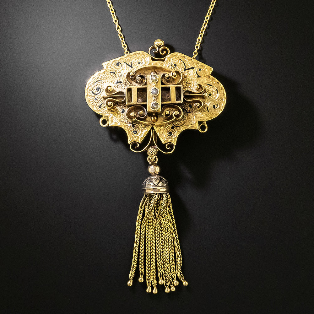 Victorian Tassel Brooch/Pendant - 6