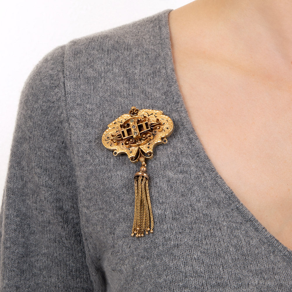 Victorian Tassel Brooch/Pendant - 9