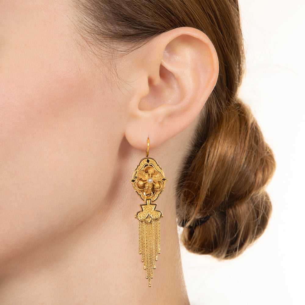Victorian Tassel Earrings  - 4