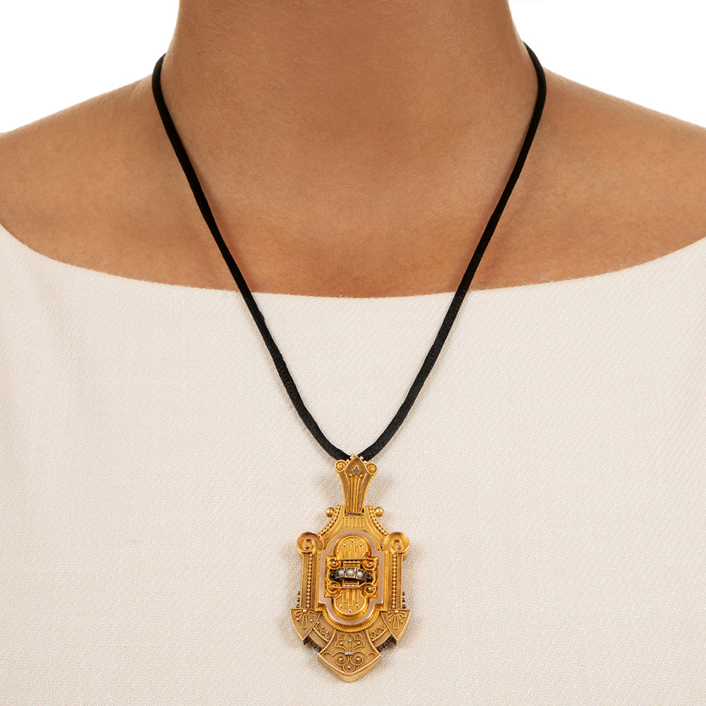 Victorian Two-Tone Gold Seed Pearl Locket - 6
