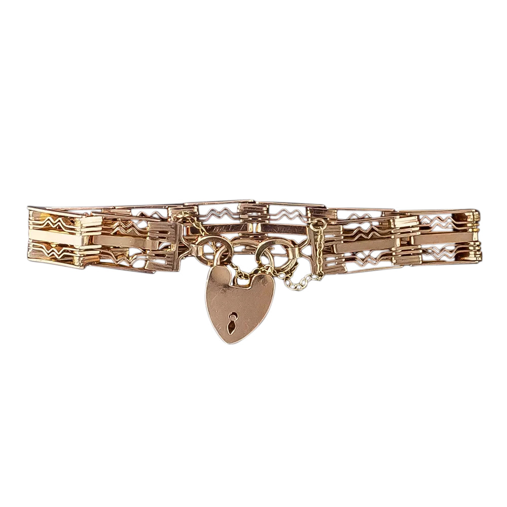 Victorian Zigzag Gate Bracelet, English - 3