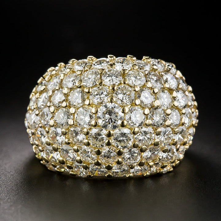 Wide Domed 6.00 Carat Diamond Band Ring