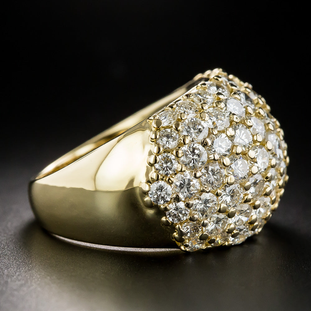 Wide Domed 6.00 Carat Diamond Band Ring - 3