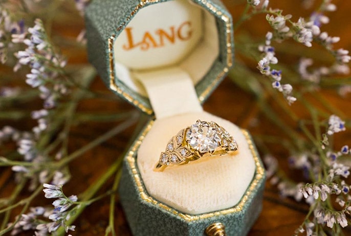 Vintage inspired engagement ring